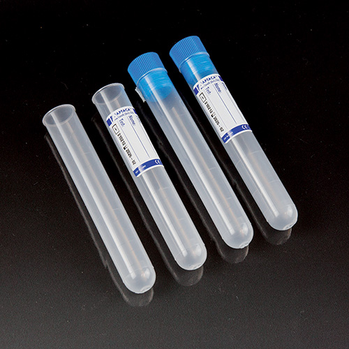 10ml (мл) пробірки циліндричні з ПП, з обідком, градуювання,діаметр 16 x 100 mm (мм), з кришкою (1009/MO/T)